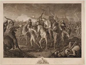 Death of General Aleksey Melissino on 26 August 1813, 1813. Artist: Krüger, Ephraim Gottlieb Death of General Aleksey Melissino on 26 August 1813, 1813. Artist: Krüger, Ephraim Gottlieb