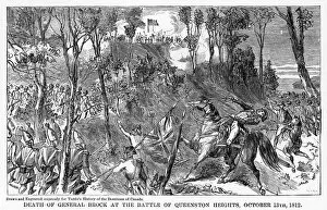 Brock Gallery: Death of General Brock at the Battle of Queenston Heights, October 13th, 1812, (1877)
