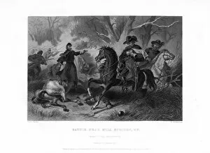 Death of General Felix Zollicoffer, Battle of Mill Springs, Kentucky, 19 January 1862, (1862-1867).Artist: R Dudensing