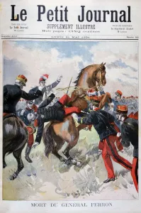 Unhorsed Prints: Death of General Ferron, 1894