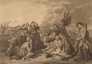 The Death of General Wolfe on the Heights of Abraham, Quebec, 13th September 1759, 1886. Artist: Thomas Brown