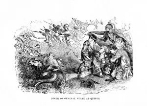 John Gilmary Prints: The Death of General Wolfe at Quebec, 1759, (1872)