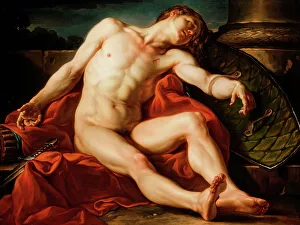 Jean Simon Berthélemy Prints: Death of a Gladiator, 1773. Creator: Jean Simon Berthelemy