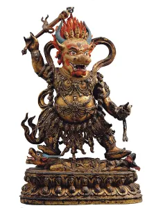 Yoga Prints: Death god Yama, 16th century. Creator: Chinese Master