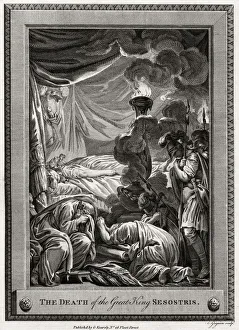 Grignion Prints: The Death of the Great King Sesostris, Ancient Egypt, (1775). Artist: Charles Grignion