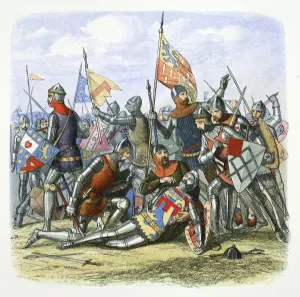Shrewsbury Collection: Death of Harry Hotspur (Sir Henry Percy), Shrewsbury, Shropshire, 1403 (1864). Artist