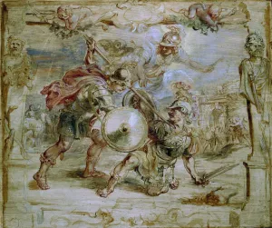 The death of Hector, 1630-1635. Artist: Rubens, Pieter Paul (1577-1640) The death of Hector, 1630-1635. Artist: Rubens, Pieter Paul (1577-1640)