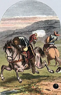 Death of Henri, Vicomte de Turenne, French soldier, 1675 (c1870). Artist: Edward Henry Corbould Death of Henri, Vicomte de Turenne, French soldier, 1675 (c1870). Artist: Edward Henry Corbould