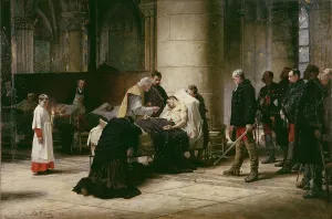 Notre Dame Prints: Death of a Hero, 1888. Creator: Nils Forsberg