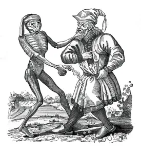 Anti Jewish Collection: Death and the Jew, an episode from the Dance of Death, 1441, (1870)