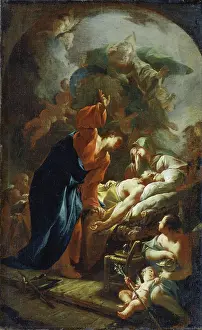 Joachim Prints: The Death of Joseph, c1739-1742. Creator: Paul Troger