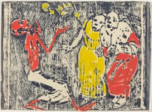 Halloween Prints: Death as Juggler, 1918 / 1919. Creator: Christian Rohlfs