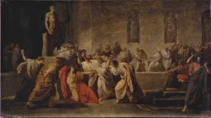 Images Dated 9th September 2014: The Death of Julius Caesar. Artist: Camuccini, Vincenzo (1771-1844)