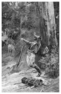 Colonialist Prints: The Death Of Kennedy, Queensland, Australia, 1848, (1886)