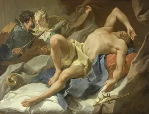 Power Prints: Death of King Candaules, 1720. Creator: Giovanni Battista Pittoni the Younger