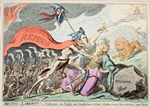 Chains Prints: Death or Liberty! Or Britannia & the Virtues of the Constitution in danger of