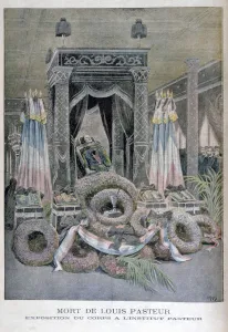 Pasteur Prints: The death of Louis Pasteur, French chemist, 1895. Artist: Henri Meyer