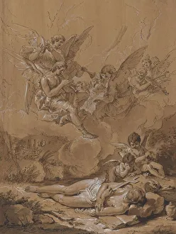 Francesco Salvator Fontebasso Prints: Death of the Magdalene, 18th century. Creator: Francesco Fontebasso