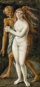 Depts Prints: Death and the Maiden, 1517. Creator: Baldung (Baldung Grien), Hans (1484-1545)
