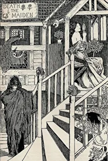 Sign Prints: Death & the Maiden, 1895. Artist: Byam Shaw