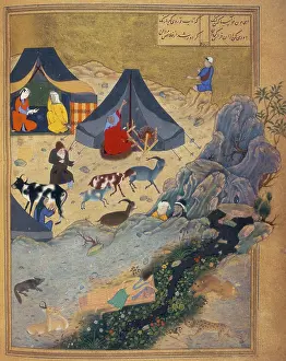 Spinning Prints: The death of Majnun on Layla's grave