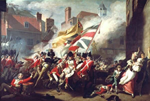 Flags Gallery: The Death of Major Peirson, 6 January 1781, 1783. Artist: John Singleton Copley