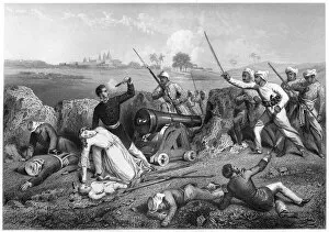 Death of Major Skene and his wife at Jhansi, 1857, (c1860)