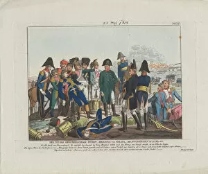 Sixth Coalition Gallery: The Death of Marshal Duroc at Hochkirchen on 22 May 1813. Artist: Campe, August Friedrich Andreas