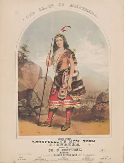 Longfellow Prints: The death of Minnehaha, from Longfellow's poem The Song of Hiawatha