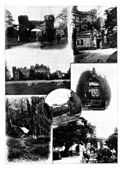 Fountain Prints: The Death of Mr. Gladstone: the Castle and village of Hawarden, 1898. Creator: Unknown