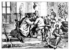 Relative Prints: The Death of Mr. Gladstone: reading telegrams from royal