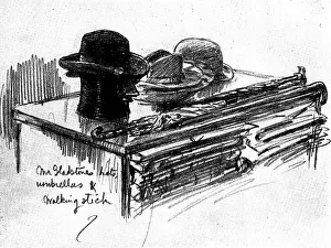 Hawarden Prints: The Death of Mr. Gladstone: a sketch at Hawarden Castle, 1898. Creator: Unknown