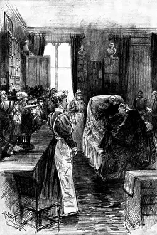 Visitor Prints: Death of Mr. Gladstone:villagers paying a last visit to their distinguished neighbour