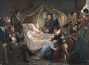 Remains Prints: Death of Napoleon, 1825. Artist: Steuben, Charles de (1788-1856)