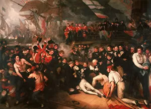 Great Britain Collection: The Death of Nelson, 1806. Artist: West, Benjamin (1738-1820)