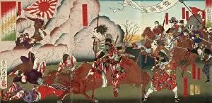Defiance Prints: The Death of Officer Murata, 1877. Creator: Tsukioka Yoshitoshi