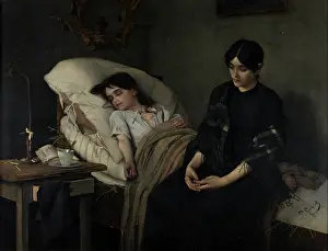 Loss Prints: Death of an Orphan, 1884. Creator: Stanislaw Grocholski