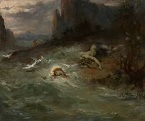Lyre Gallery: The Death of Orpheus, c. 1870. Creator: Henri Leopold Lévy