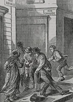 Death of Paul Beurtheret, editor of the "Union Liberale", hit by a Prussian projectile at... 1871. Creator: Unknown