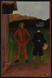 Ignoring Prints: Death and the Peasant, 1896. Creator: Hugo Simberg