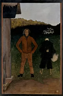 Sinful Gallery: Death and the Peasant, 1896. Creator: Simberg, Hugo (1873-1917)
