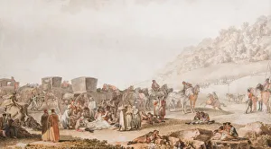 Favourite Prints: The Death of Prince Grigori Potyomkin in the Bessarabian steppe, 1791. Creator: Ivanov