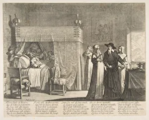 Death of the Rich Man (La Mort du mauvais riche). Creator: Abraham Bosse Death of the Rich Man (La Mort du mauvais riche). Creator: Abraham Bosse