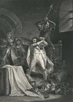 J Rogers Gallery: Death of Richard II. 1400, (mid 19th century). Creator: J Rogers