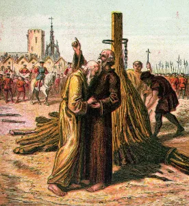 Images Dated 2nd August 2006: Death of Ridley and Latimer, 1555, (c1850)