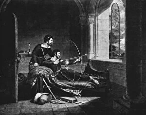Bow And Arrow Collection: The Death of Robin Hood, c1835, (1912). Artist: Thales Fielding