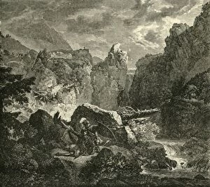Pyrenees Gallery: The Death of Roland at Roncesvalles, (778AD), 1890. Creator: Unknown