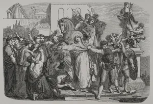 4th Century Prints: Death of Saint Dorothy or Dorothy of Caesarea, (c279-c311), 1856. Creator: Unknown