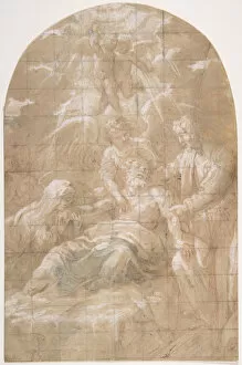 Ascension Gallery: Death of Saint Joseph, 17th century. Creator: Anon