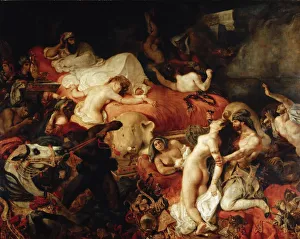 Death of Sardanapalus. Artist: Delacroix, Eugene (1798-1863) Death of Sardanapalus. Artist: Delacroix, Eugene (1798-1863)